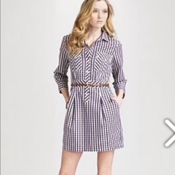 Theory Lidiya Plaid Shirt Dress 4 - Picture 7 of 7